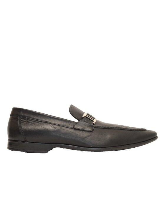 New! Magnanni Lino Black Leather Loafer Size 10 M 43 15061 DD150A main image 6